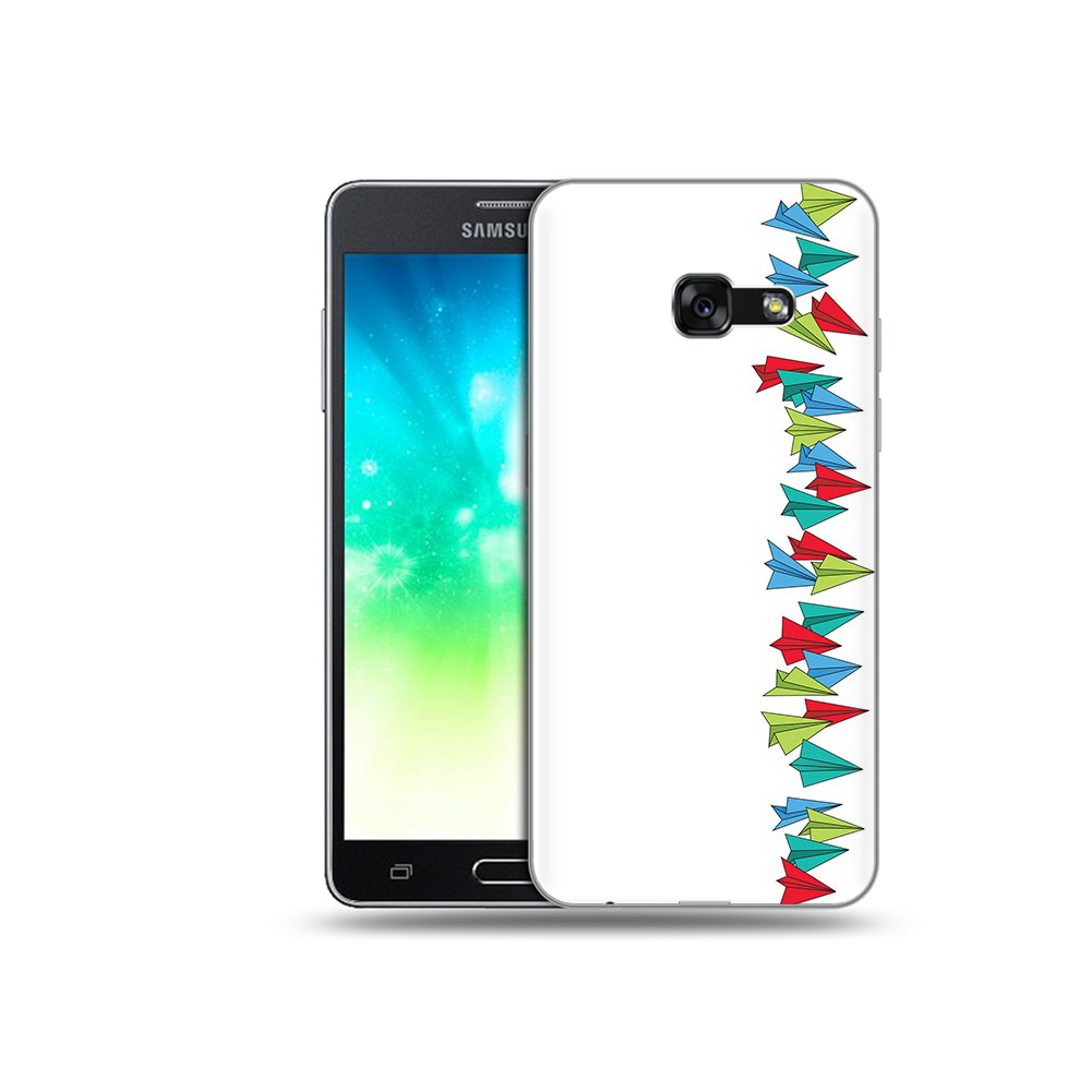 

Чехол MyPads Tocco для Samsung Galaxy A3 (2017) самолетики из листочков (PT51197.565.593), Прозрачный, Tocco