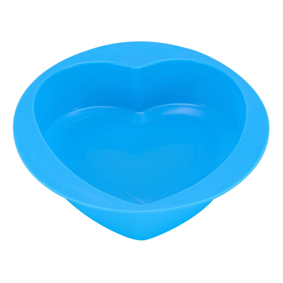Форма Guffman Heart для выпечки силиконовая 21х22 см голубая
