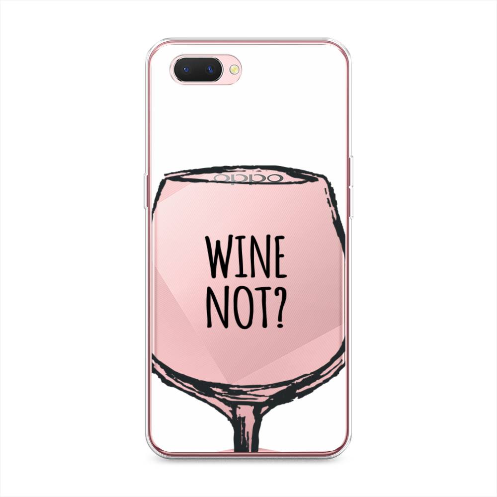 

Чехол на Oppo A3s "Wine not white", Белый, 252050-6