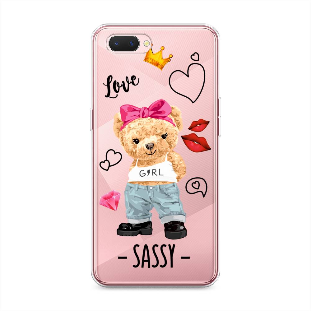 

Чехол на Oppo A3s "Sugar Mommy", Голубой;белый;розовый, 252050-6