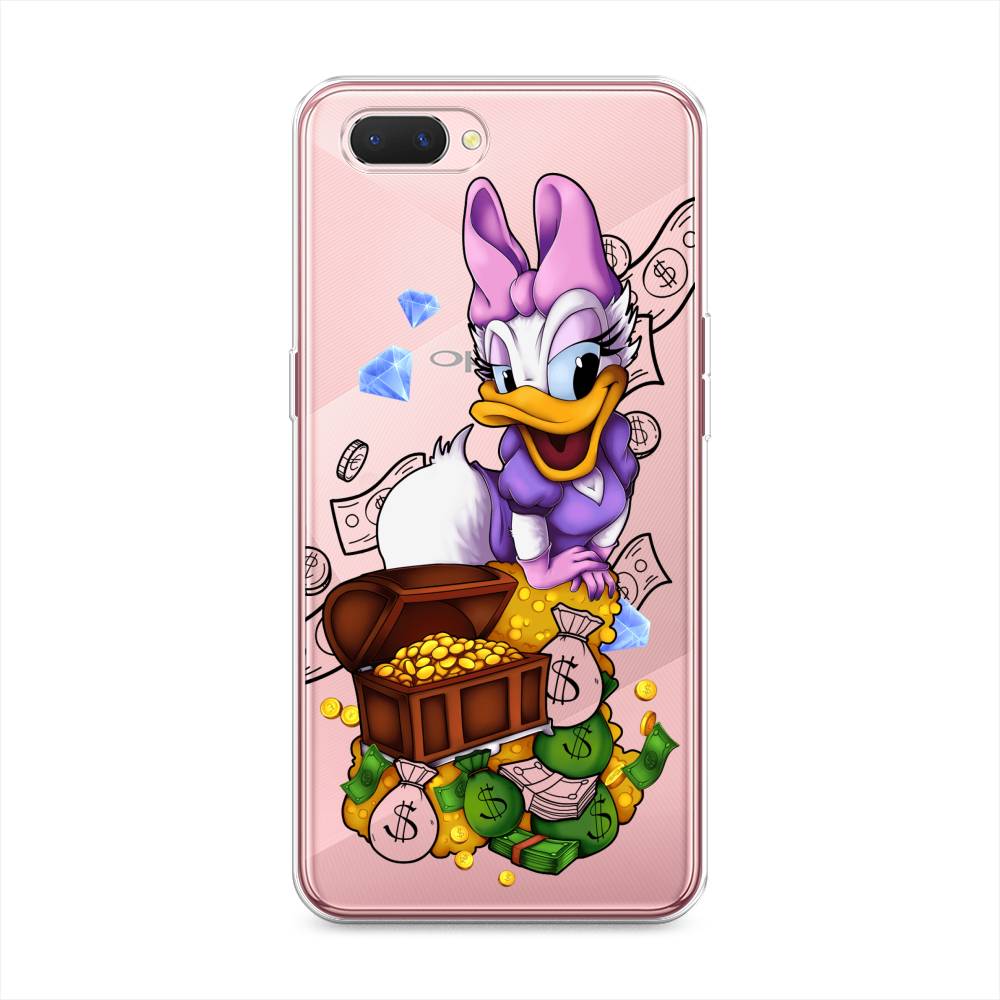 

Чехол на Oppo A3s "Rich Daisy Duck", Коричневый;белый;фиолетовый, 252050-6