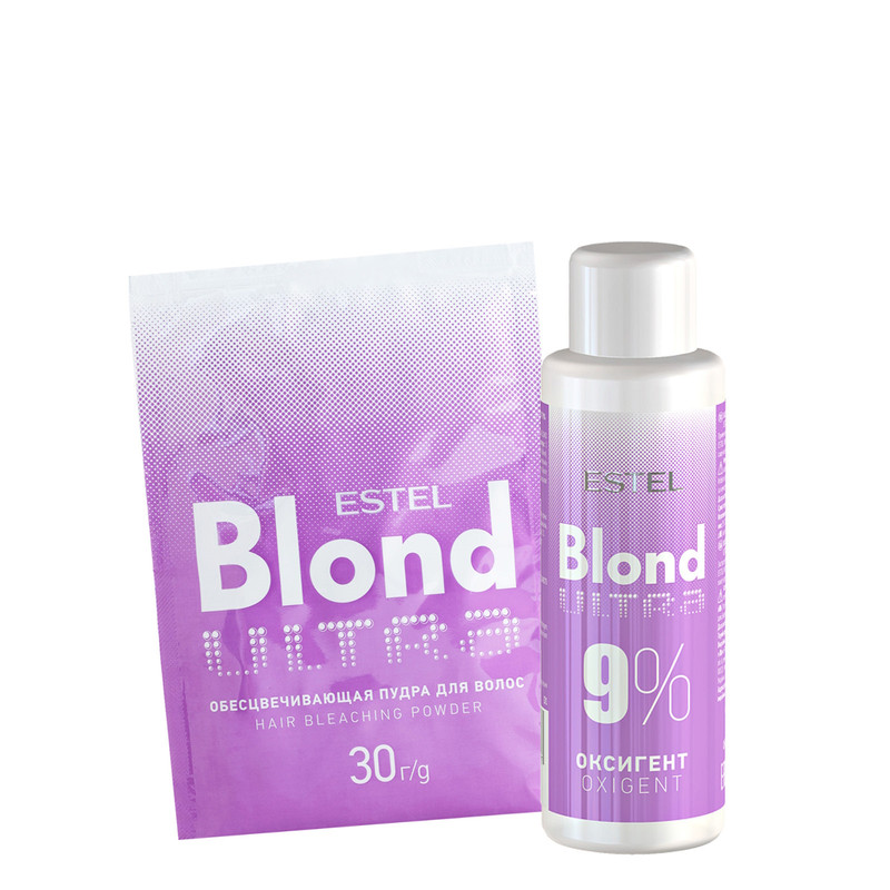 Набор для обесцвечивания волос ESTEL Ultra Blond 9% 30 60 мл