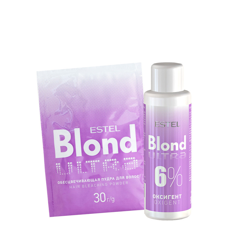 Набор для обесцвечивания волос ESTEL Ultra Blond 6% 30 60 мл