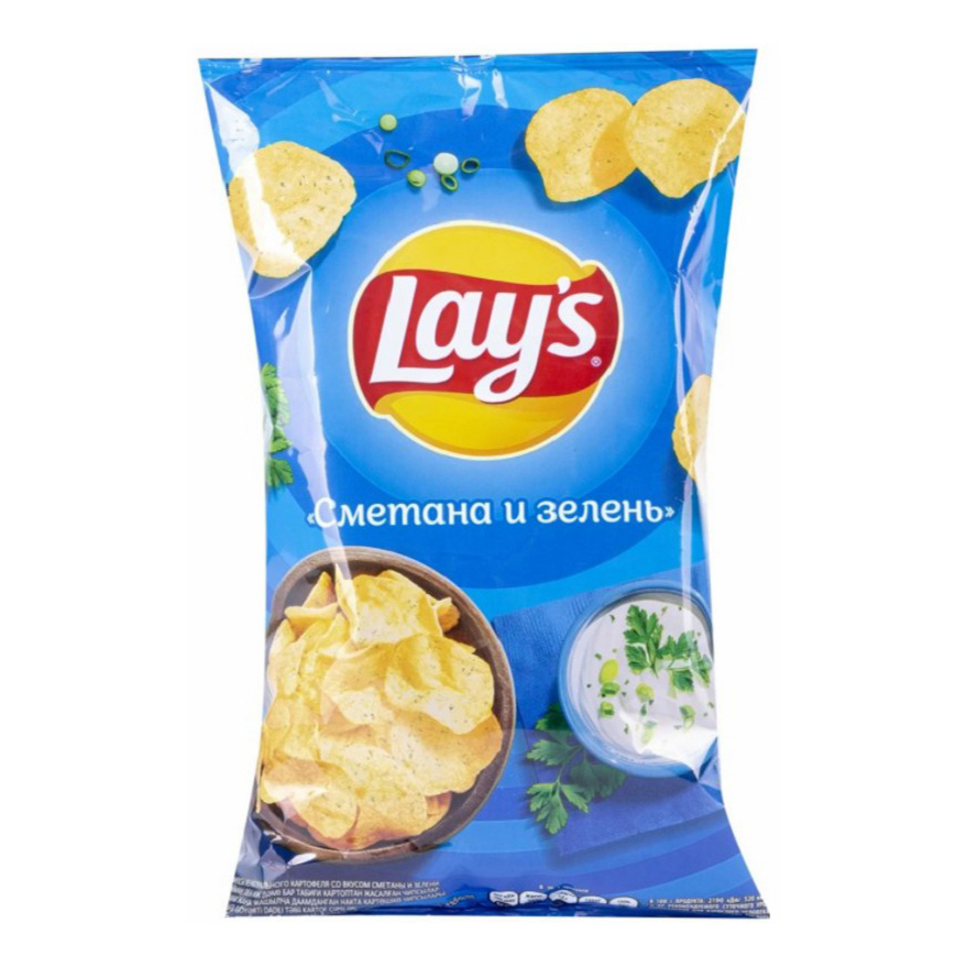 

Чипсы картофельные Lay's Сметана и зелень 81 г