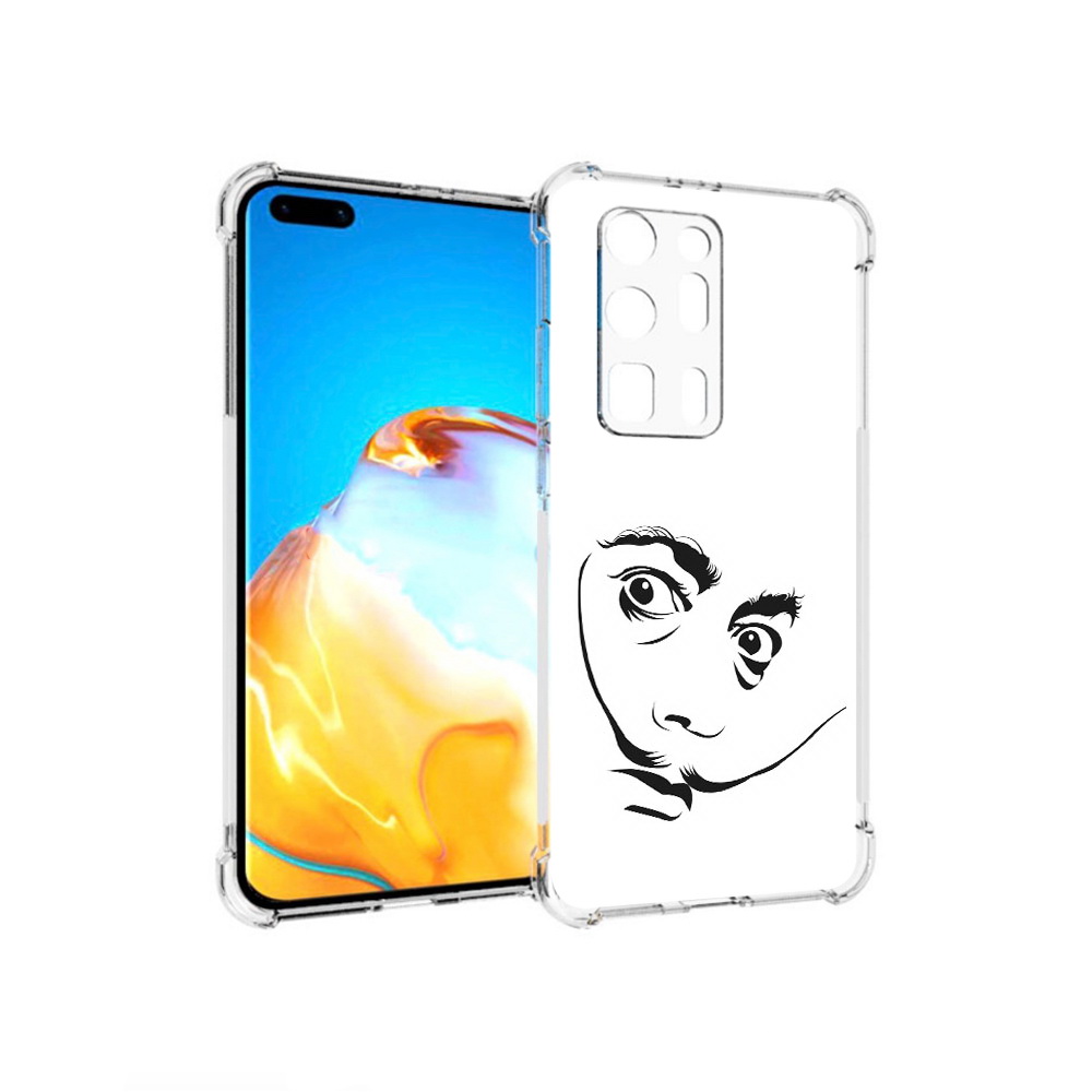 Чехол MyPads Tocco для Huawei P40 Pro+ мужчина с длинными усами