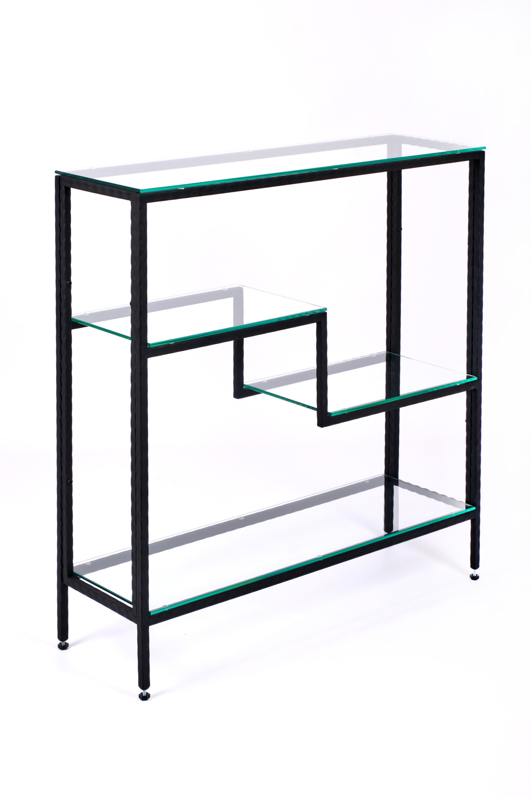 

Консольный стол 1014-CB loft clear черный муар AllConsoles 80x25x80, 1014-CB loft clear