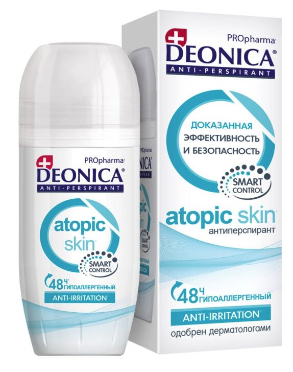 Антиперспирант DEONICA PROpharma ATOPIC SKIN 50 мл ролик антиперспирант шариковый deonica pro atopic skin 50 мл