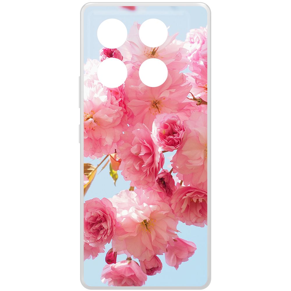 

Чехол-накладка Krutoff Clear Case Сакура для INFINIX GT 20 Pro, Прозрачный