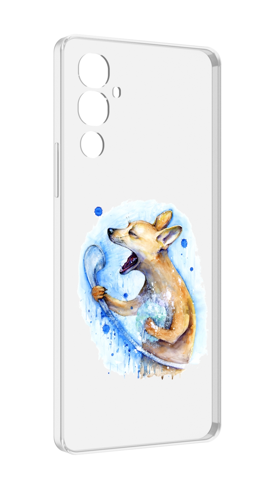 

Чехол MyPads пение в душе для Tecno Pova 4, Прозрачный, Tocco