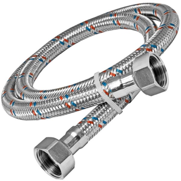 

Подводка AQUAFLEX нержавейка, 3,5 м, г/ш, Серебристый, AQUALINE_нержавейка_гайка-штуцер