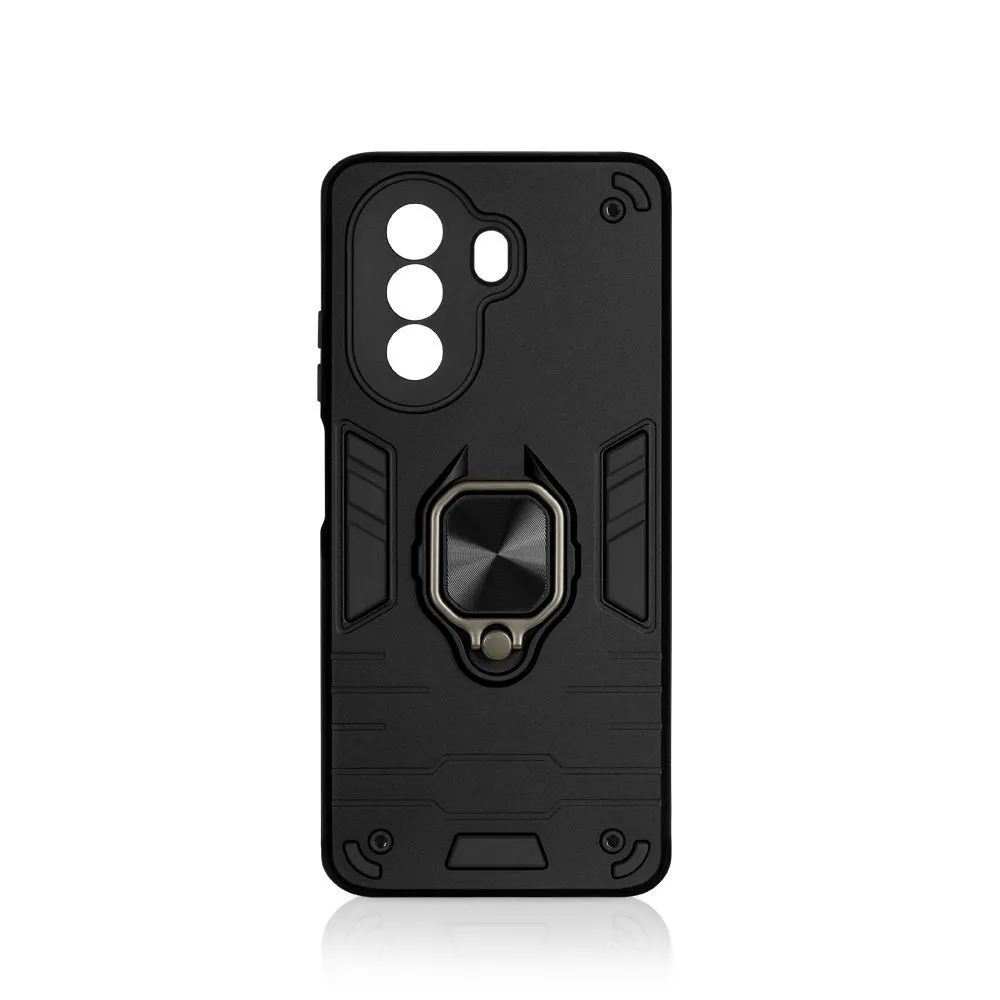 

Чехол DF для Huawei Nova Y71 с магнитом и кольцом Black hwArmor-07, Черный