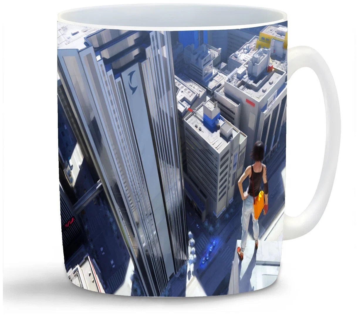 

Кружка CoolPodarok Mirrors Edge На краю небоскрёба