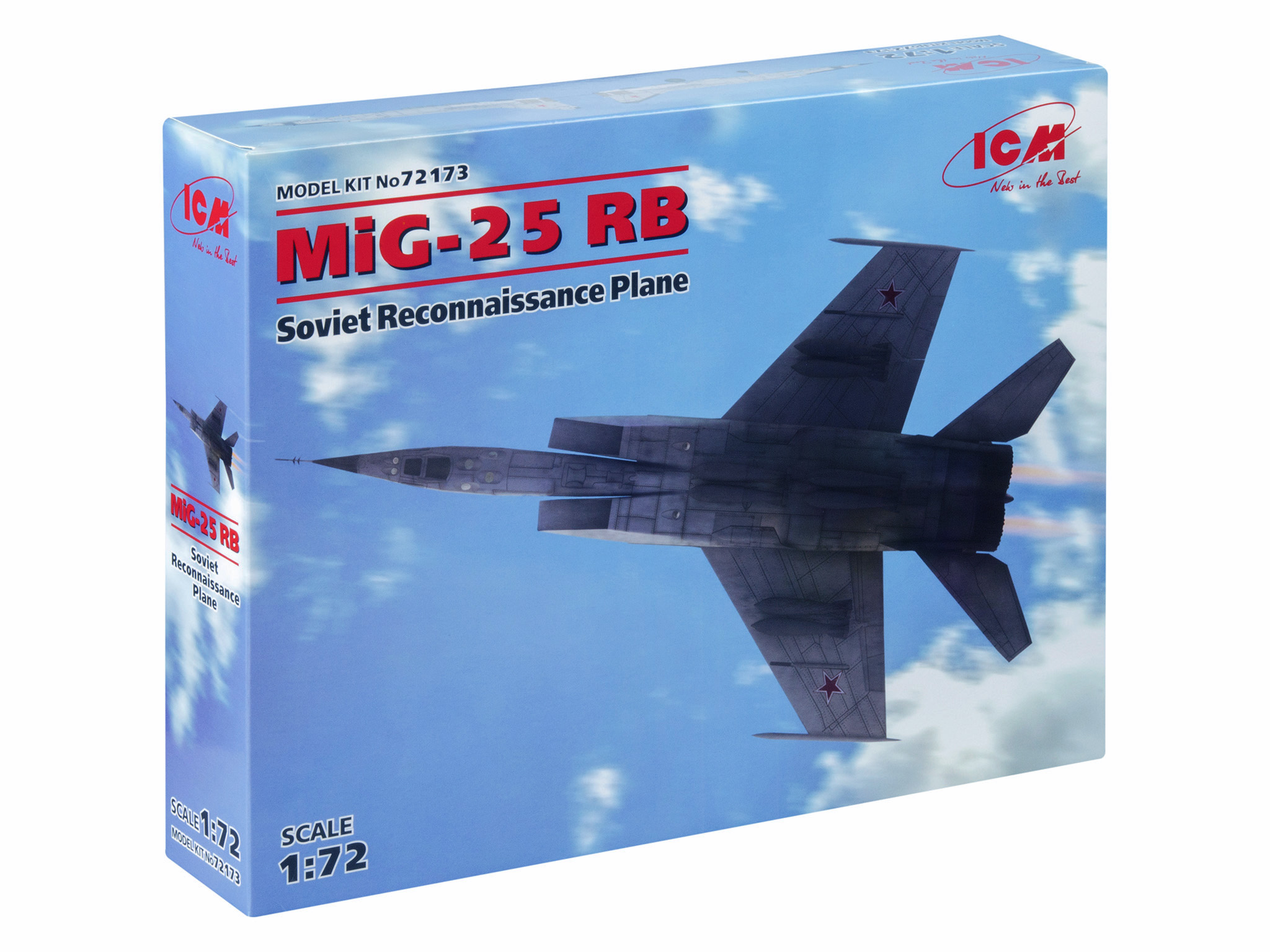 

Сборная модель ICM 1/72 МuГ-25РБ, Советский самолет-разведчик 72173