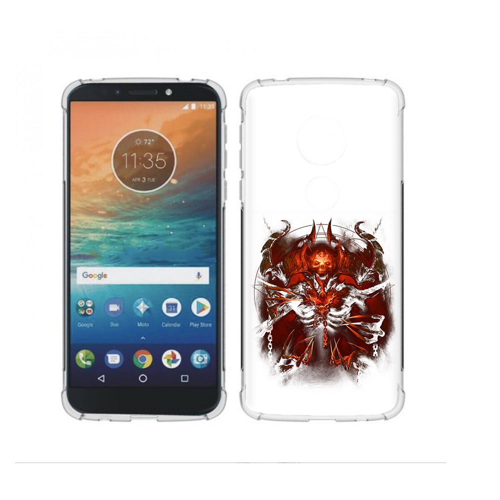 

Чехол MyPads Tocco для Motorola Moto G4 Play яркий демон (PT115793.374.708), Прозрачный, Tocco