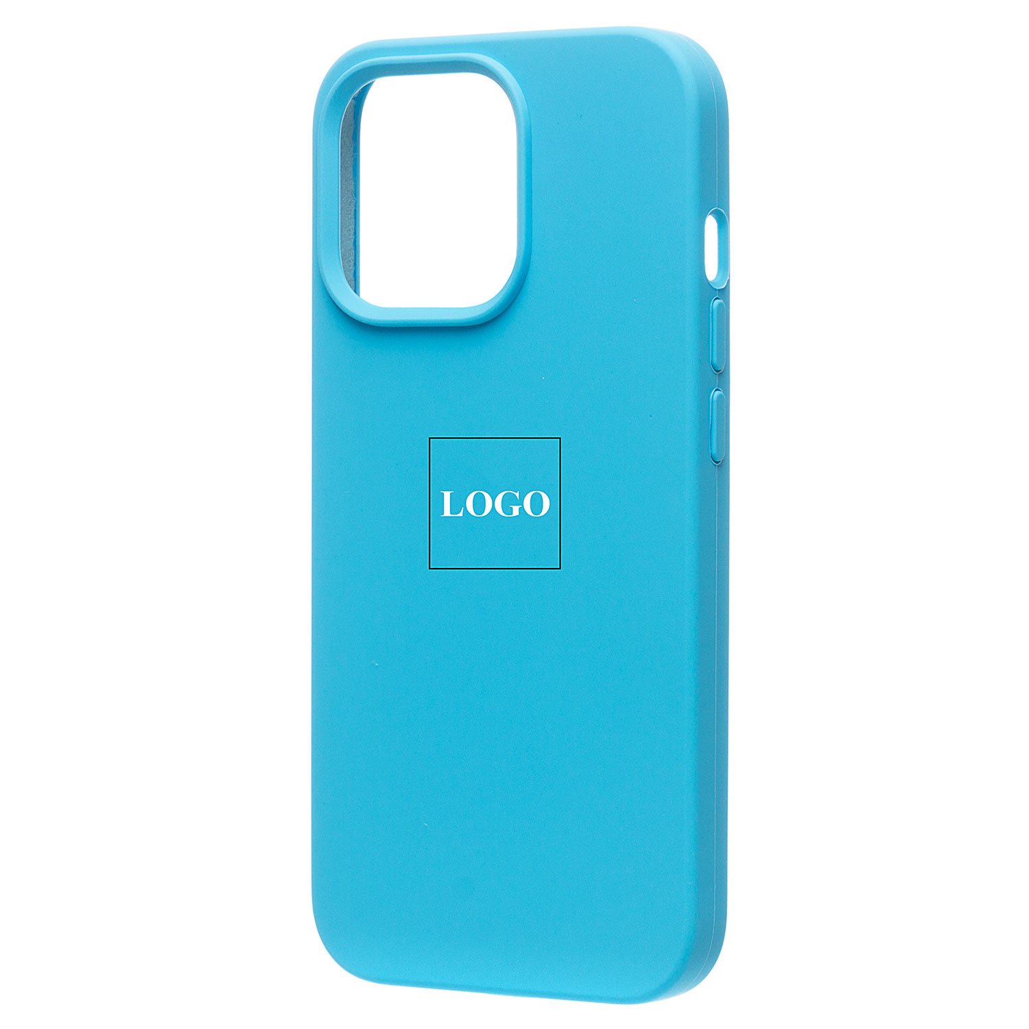 

Чехол iPhone 14 Pro силиконовый Soft Touch <голубой> (премиум)