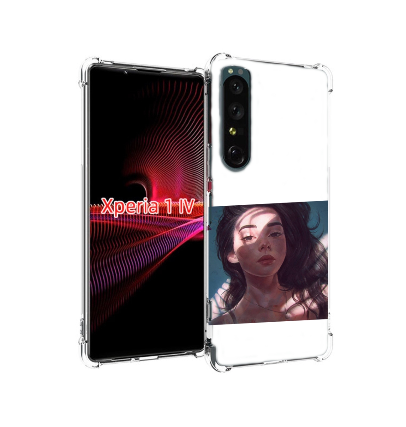 

Чехол накладка MyPads девушка-в-лучах женский для Sony Xperia 1 IV, Прозрачный, Tocco