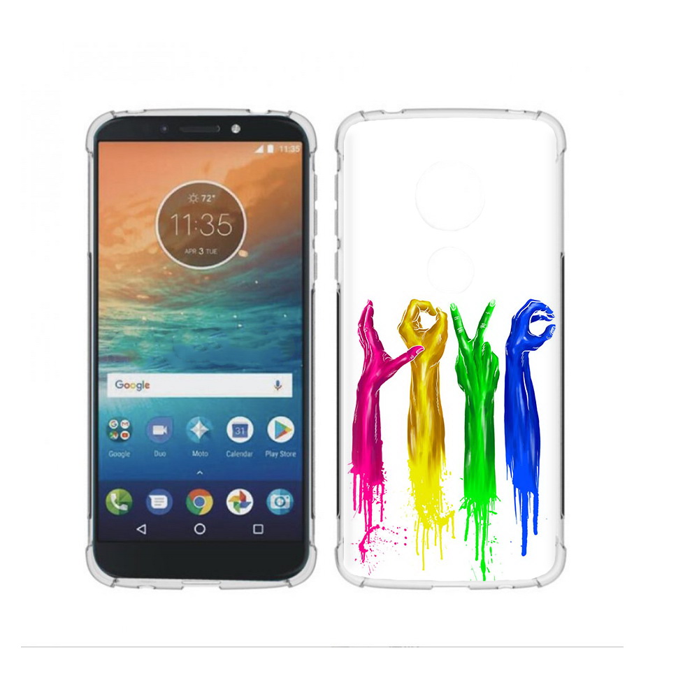 

Чехол MyPads Tocco для Motorola Moto G4 Play яркие руки love (PT115793.374.707), Прозрачный, Tocco