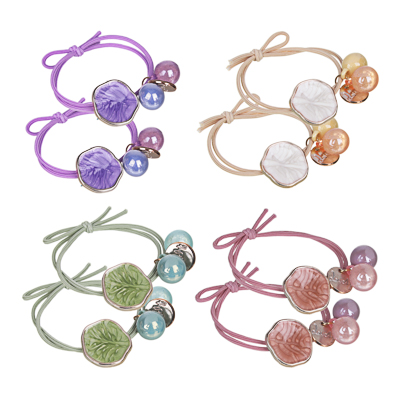 

BERIOTTI Резинка для волос 2шт, полиэстер, пластик, d5см, 2-4 цвета, 322-241