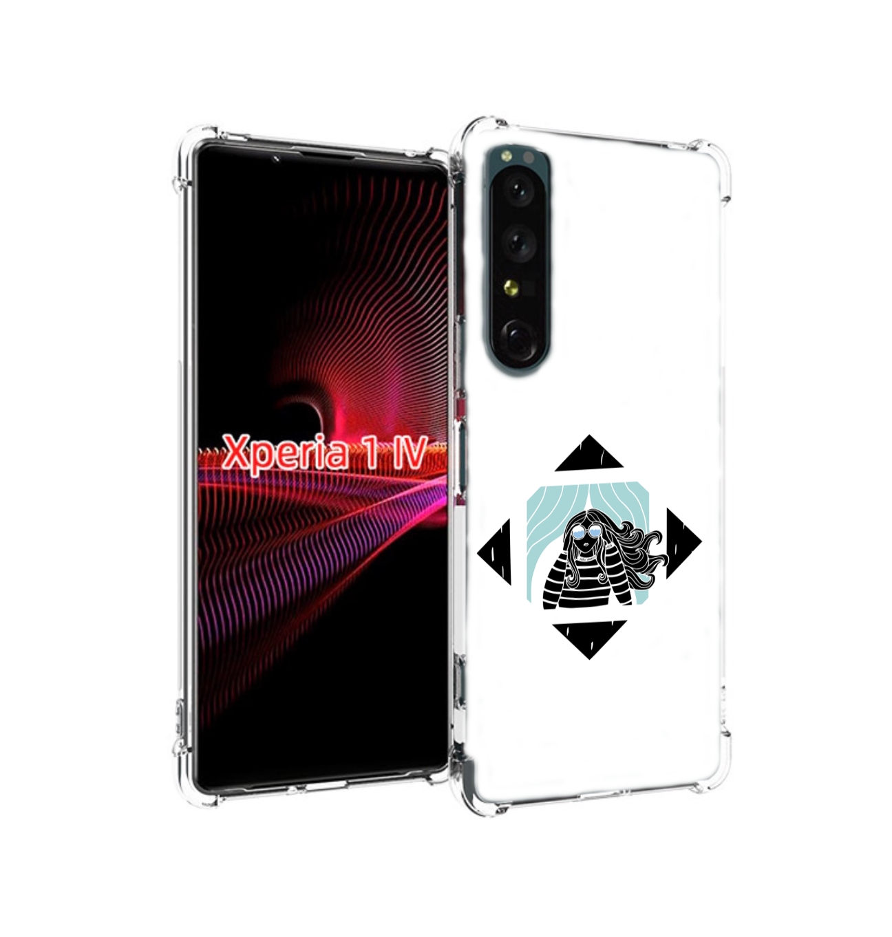 

Чехол накладка MyPads девушка-в-квадратике для Sony Xperia 1 IV, Прозрачный, Tocco