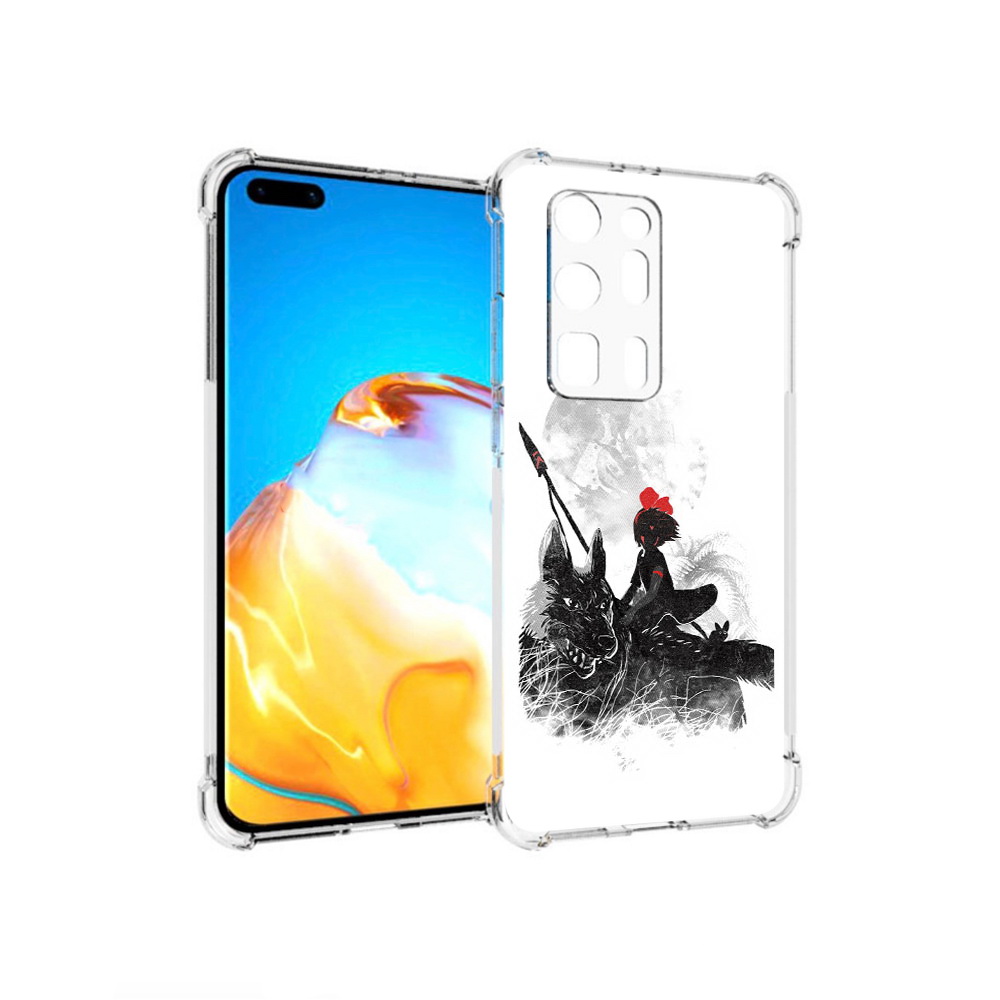 

Чехол MyPads Tocco для Huawei P40 Pro+ мононоке, Прозрачный, Tocco