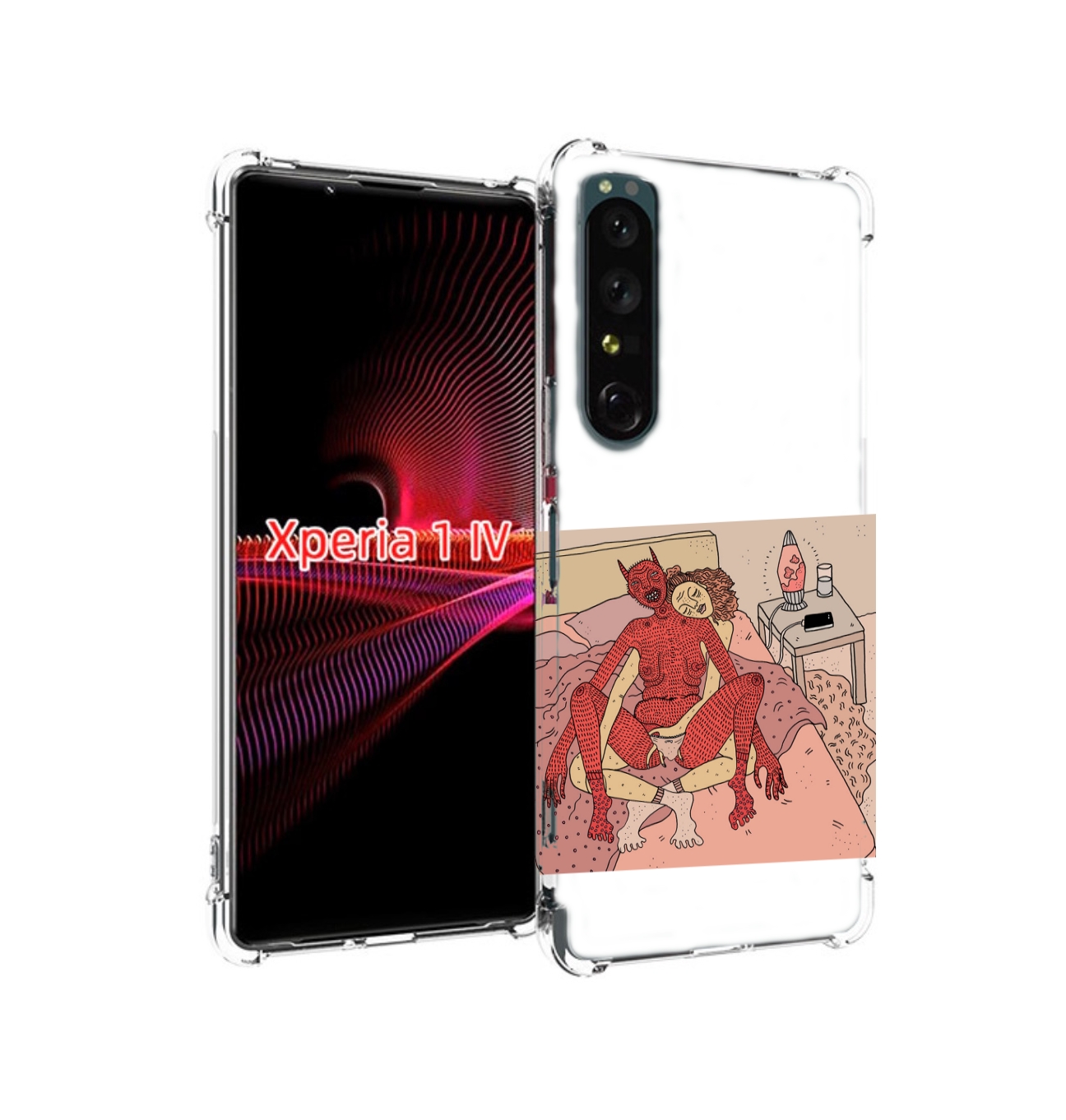 

Чехол накладка MyPads девушка-без-кожи для Sony Xperia 1 IV, Прозрачный, Tocco