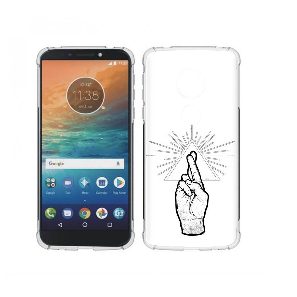 

Чехол MyPads Tocco для Motorola Moto G4 Play черно белая рука (PT115793.374.681), Прозрачный, Tocco