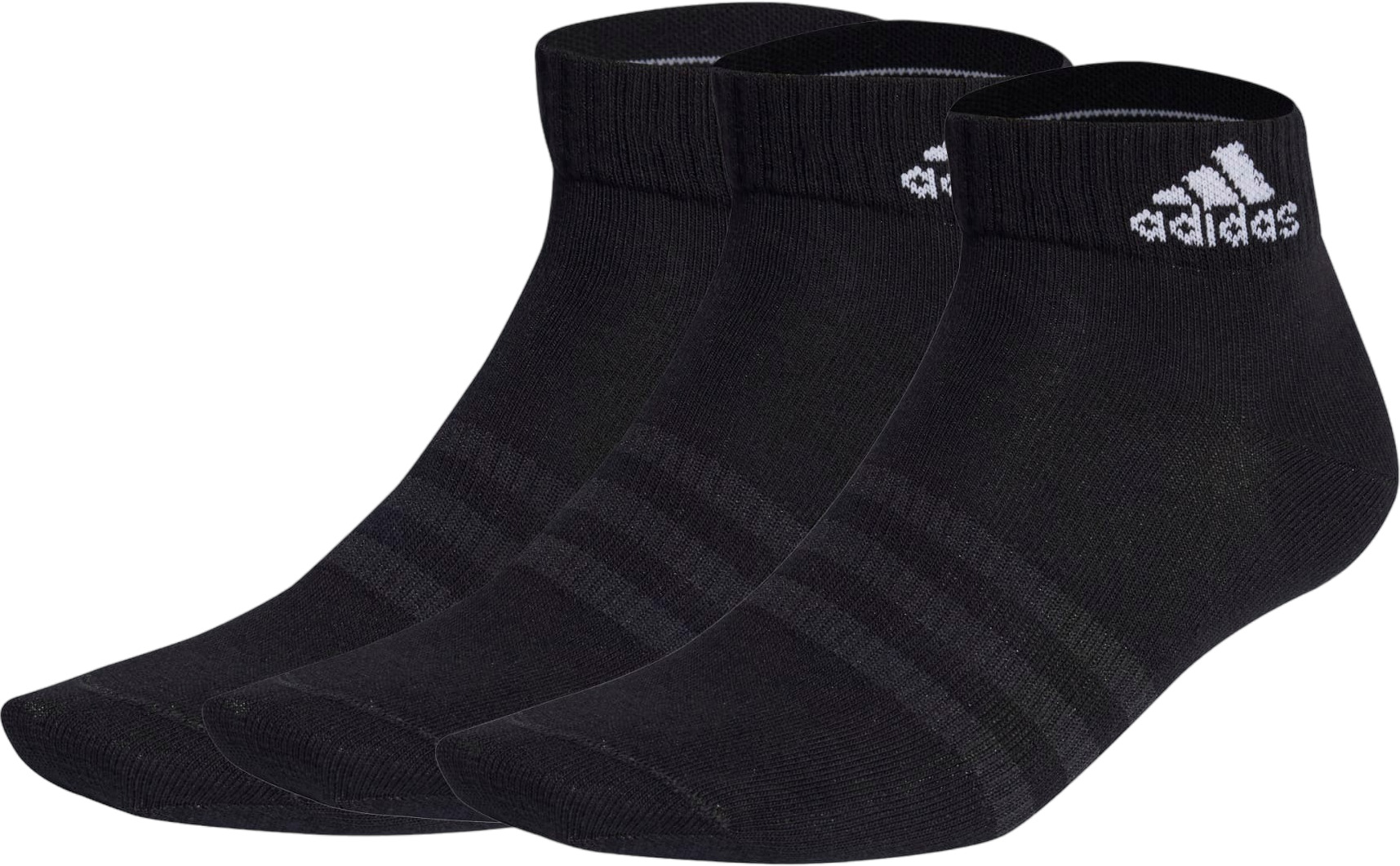 

Комплект носков мужских adidas T SPW ANK 3P черных L, Черный, T SPW ANK 3P