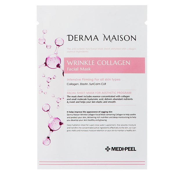 

Антивозрастная ампульная маска MEDI-PEEL Derma Maison Wrinkle Collagen Facial Mask, 23 мл