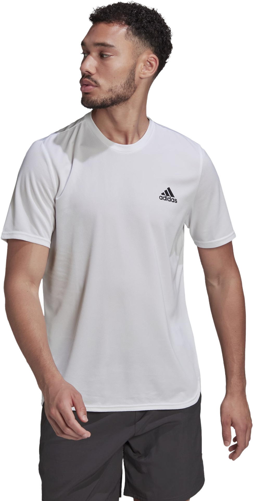 

Футболка мужская Adidas D4M Tee белая L, Белый, D4M Tee