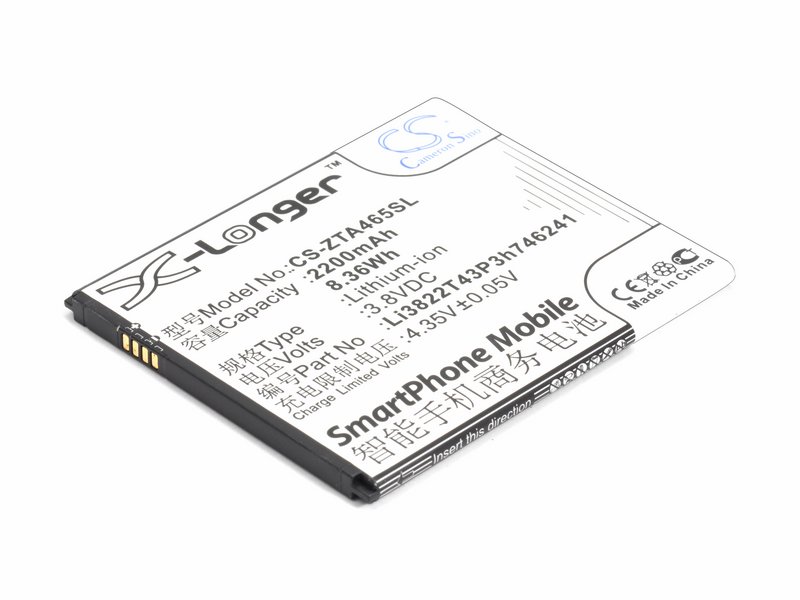 

Аккумулятор для ZTE Blade A465, L4 Pro Li3822T43P4H746241