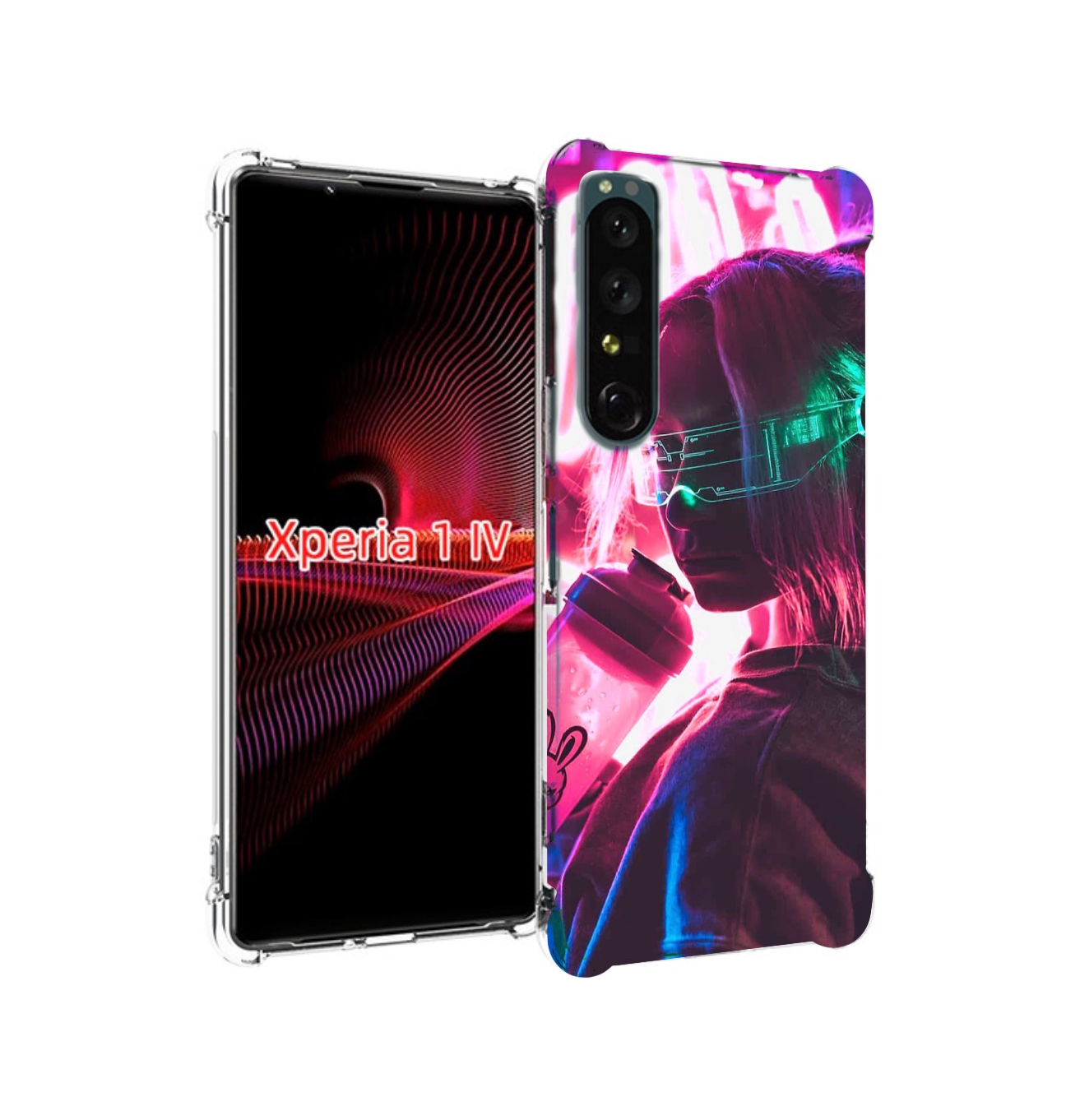 

Чехол накладка MyPads девушка неоновый фон женский для Sony Xperia 1 IV, Прозрачный, Tocco