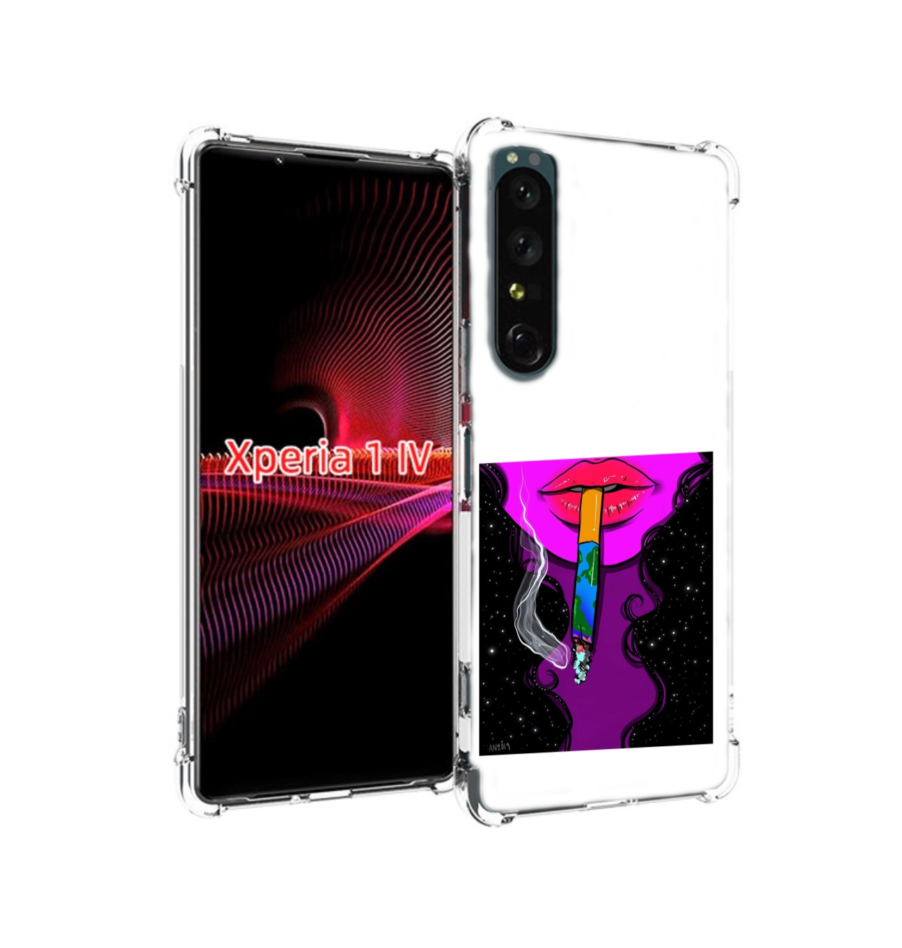 Чехол накладка MyPads девушка курит землю женский для Sony Xperia 1 IV