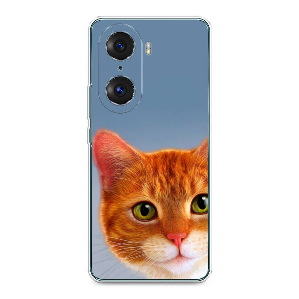 

Чехол на Honor 60 Pro "Любопытный котик", Коричневый, 6106750-1