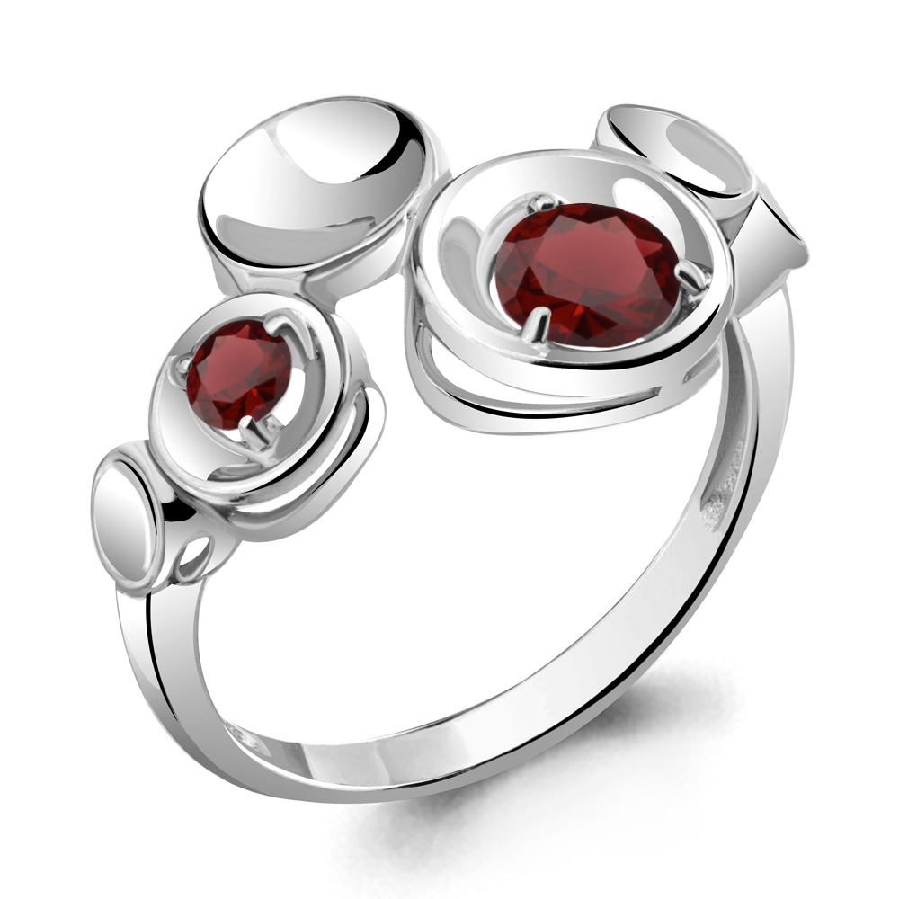 

Кольцо из серебра с гранатом Aquamarine Aquamarine 6957103_925_р р. 17,5, 6957103_925_р