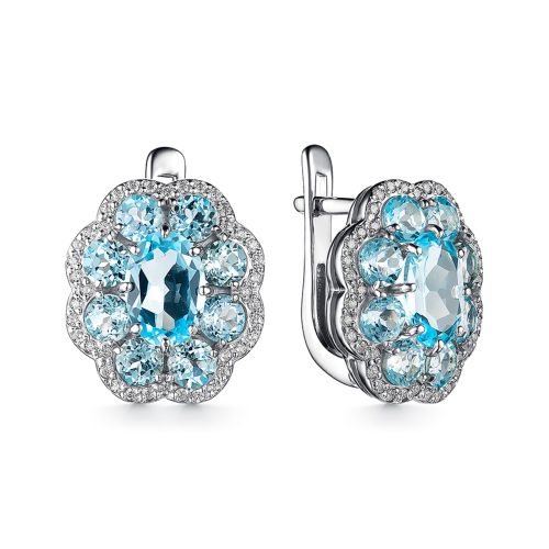 

Серьги из серебра с топазом Dewi 901028013, 901028013