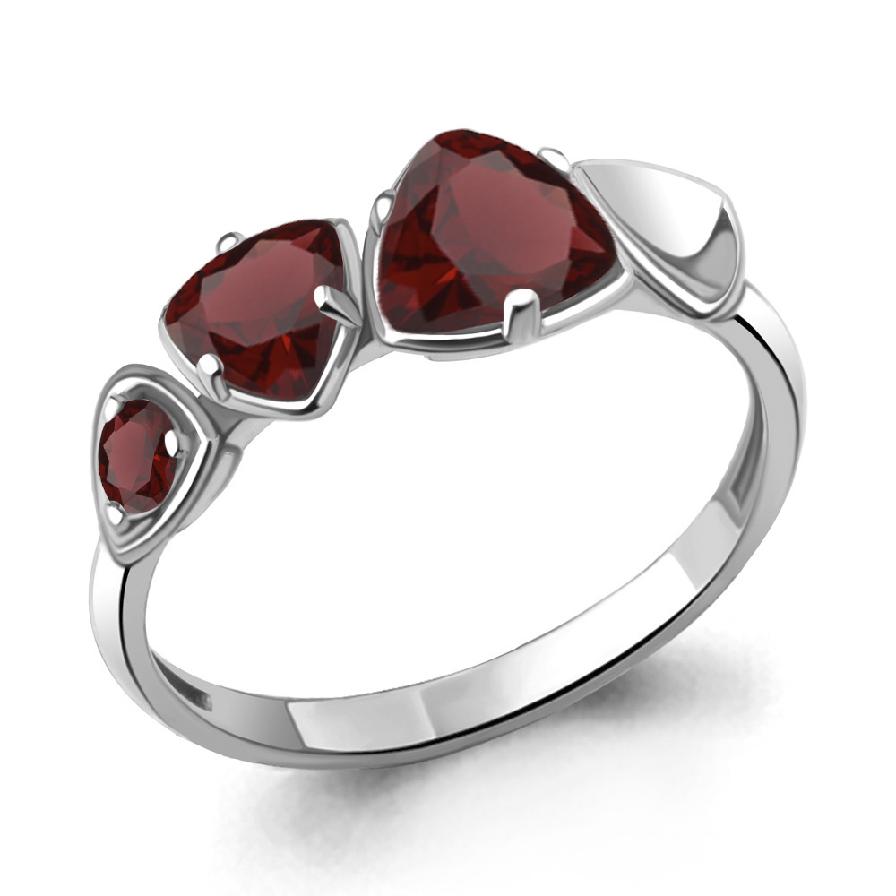 

Кольцо из серебра с гранатом Aquamarine Aquamarine 6956803_925_р р. 17, 6956803_925_р