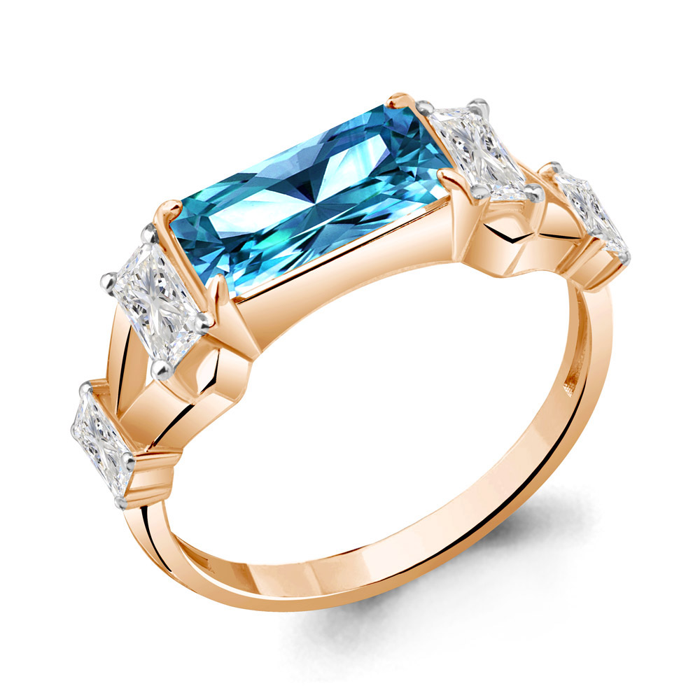 

Кольцо из серебра с фианитом Aquamarine Aquamarine 6956793_925_з р. 18, 6956793_925_з