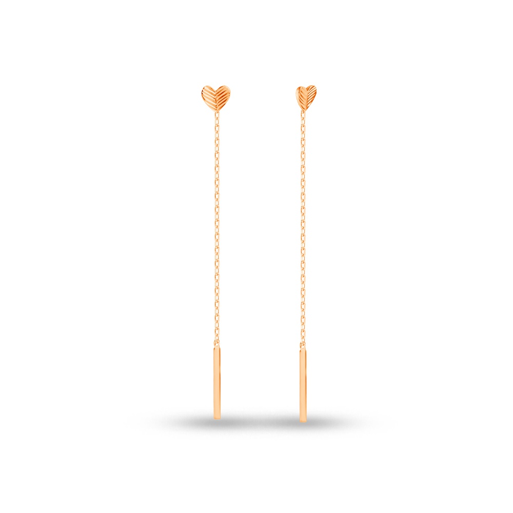 

Серьги продевки из красного золота 585Gold 402004284, 402004284