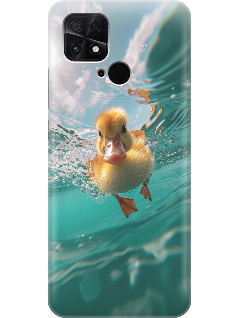 

Силиконовый чехол на Xiaomi Poco C40 с принтом "Подводный утенок", Прозрачный;голубой;желтый, 740187912