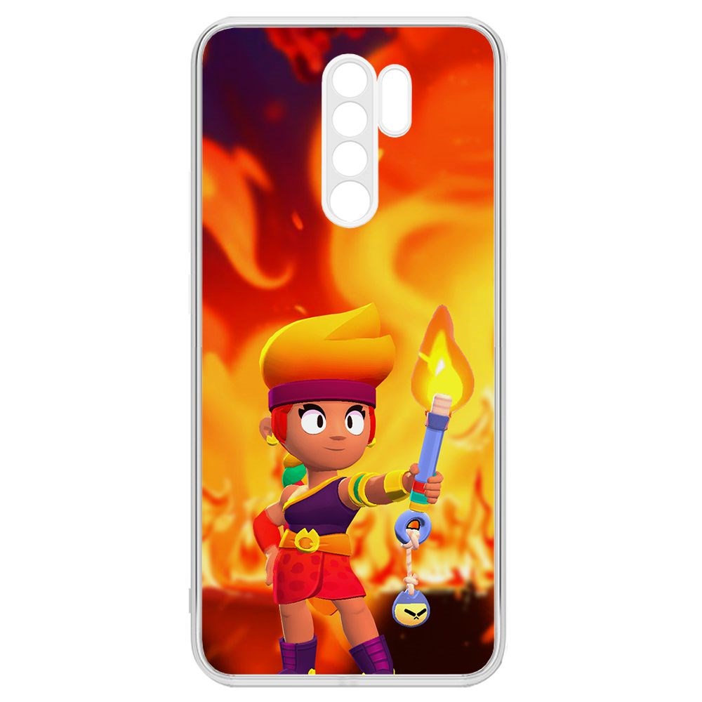 

Чехол-накладка Brawl Stars-Амбер для Xiaomi Redmi 9, Прозрачный