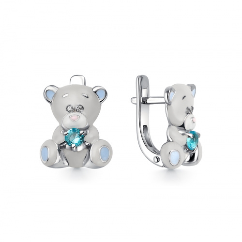 

Серьги из серебра DEWI KIDS 901021927, фианит, 901021927