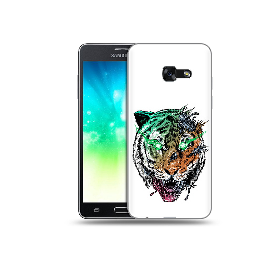 

Чехол MyPads Tocco для Samsung Galaxy A3 (2017) робо-тигр (PT51197.565.584), Прозрачный, Tocco