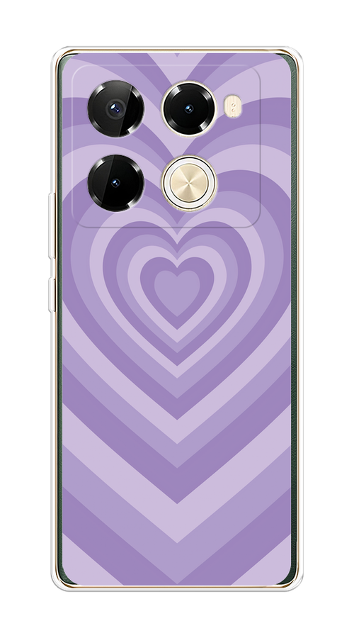 

Чехол на Infinix Note 40 Pro 5G/Note 40 Pro Plus "Violet heart latte", Фиолетовый, 3106050-1