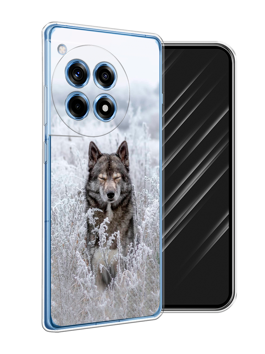 

Чехол Awog на OnePlus Ace 3 "Волк в поле", Белый;черный, 154550-1