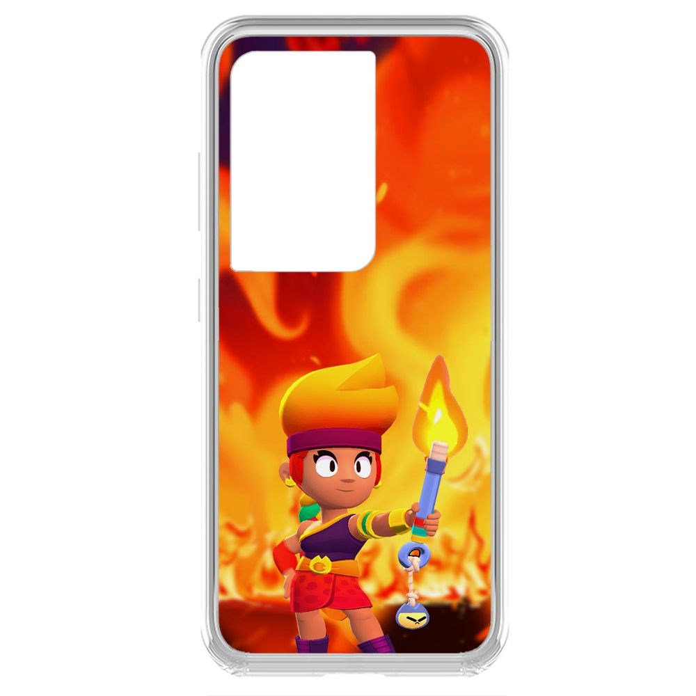 

Чехол-накладка Brawl Stars-Амбер для Samsung Galaxy S21 Ultra (G998)