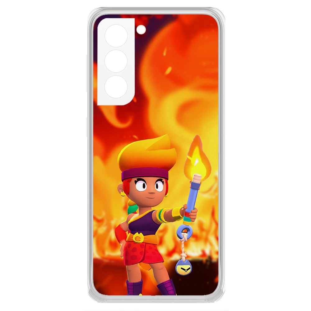 

Чехол-накладка Brawl Stars-Амбер для Samsung Galaxy S21+ (G996)