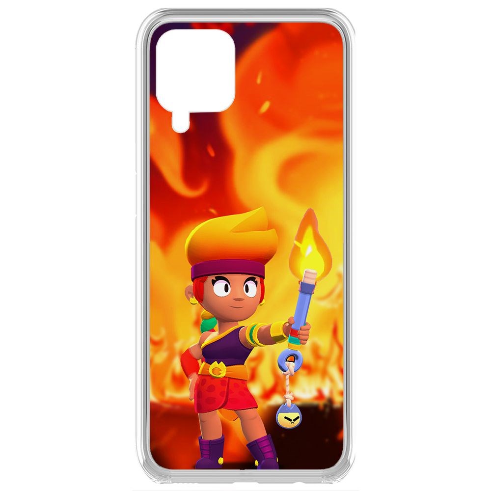 

Чехол-накладка Brawl Stars-Амбер для Samsung Galaxy A12 (A125), Прозрачный