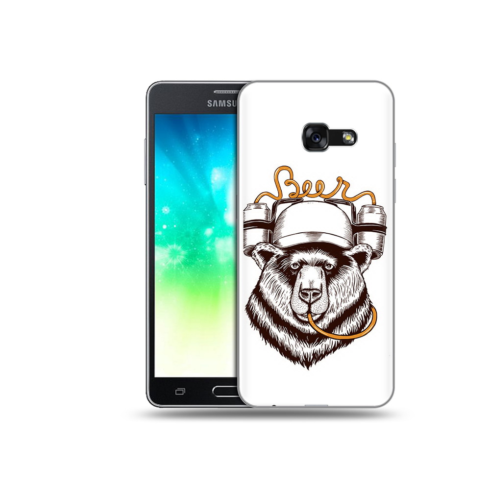 

Чехол MyPads Tocco для Samsung Galaxy A3 (2017) пивной медведь (PT51197.565.538), Прозрачный, Tocco