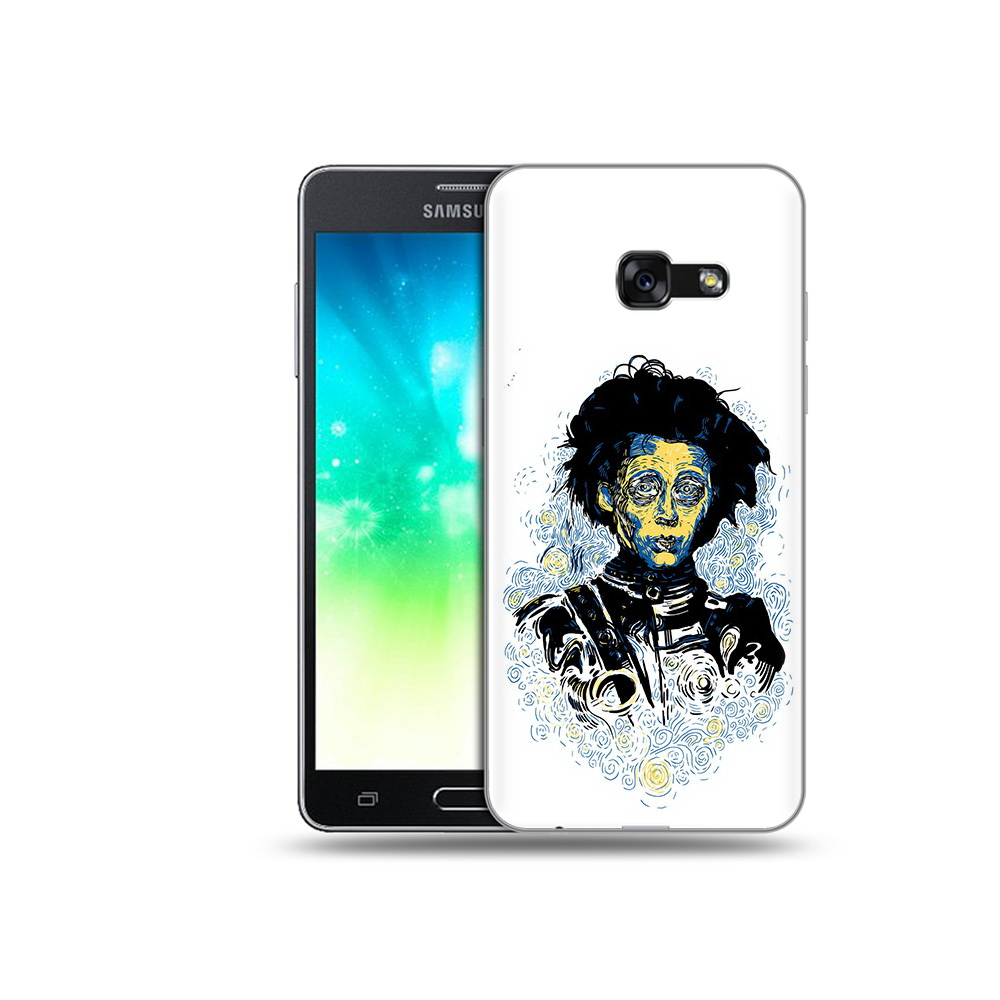 

Чехол MyPads Tocco для Samsung Galaxy A3 (2017) парень черно-белый абстракция, Прозрачный, Tocco