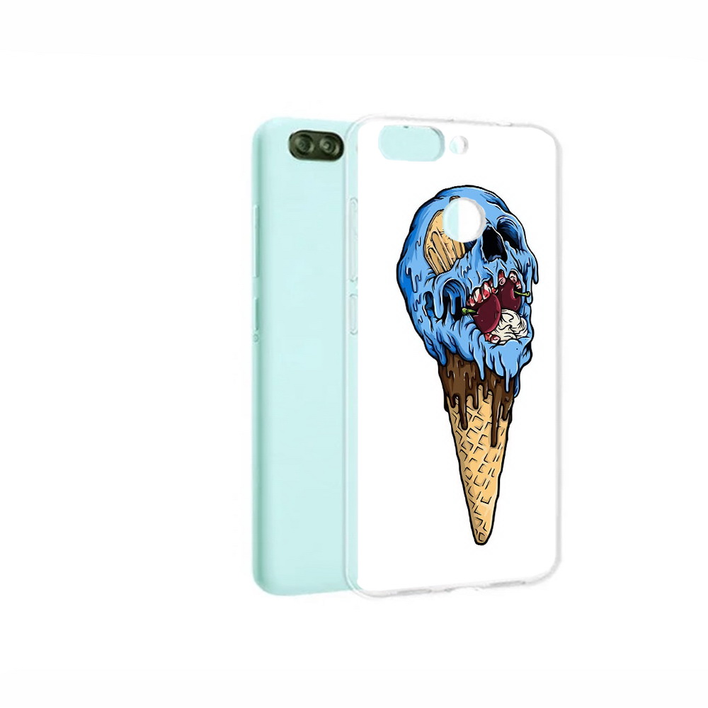 

Чехол MyPads Tocco для ZTE Blade V9 Vita мороженное череп (PT136572.445.484), Прозрачный, Tocco